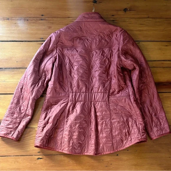 Barbour cavalry polar-quilt burnt orange size 10 - Picture 4 of 4